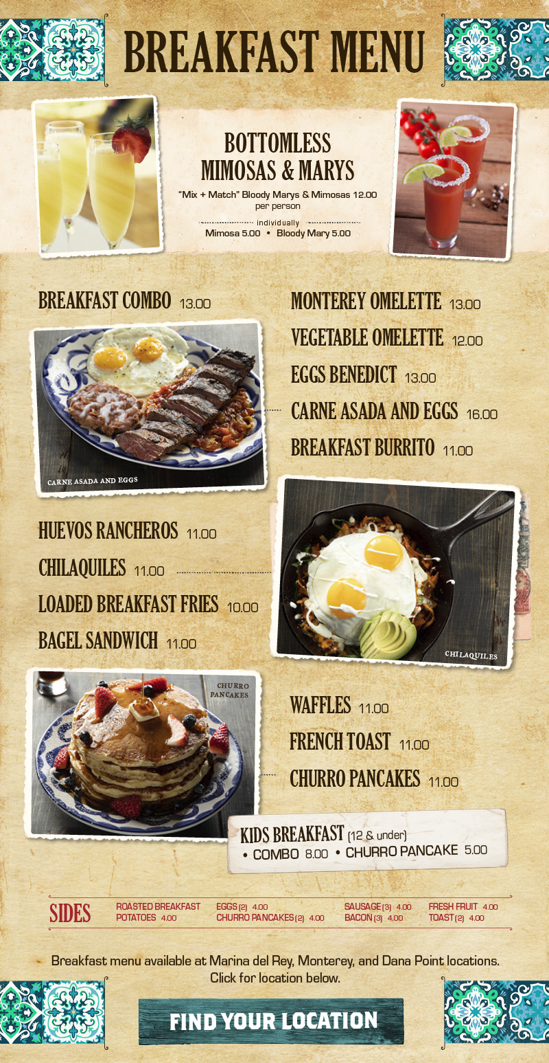 El Torito Monterey Location Details